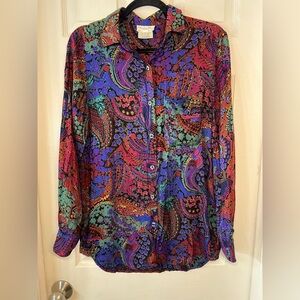 Dior Multicolor Paisley Button Down Shirt